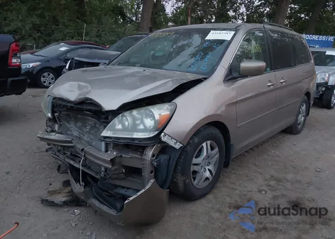 2007 Honda Odyssey Ex-L from USA, damaged, VIN 5FNRL38717B422324